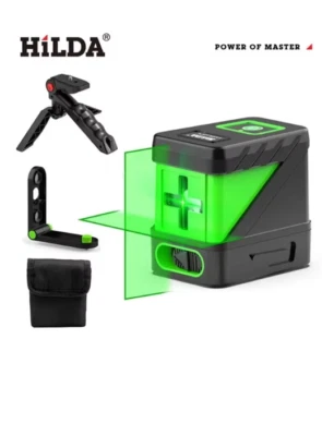 HILDA Laser Level Bright Green Self-Leveling mag mount & Tripod