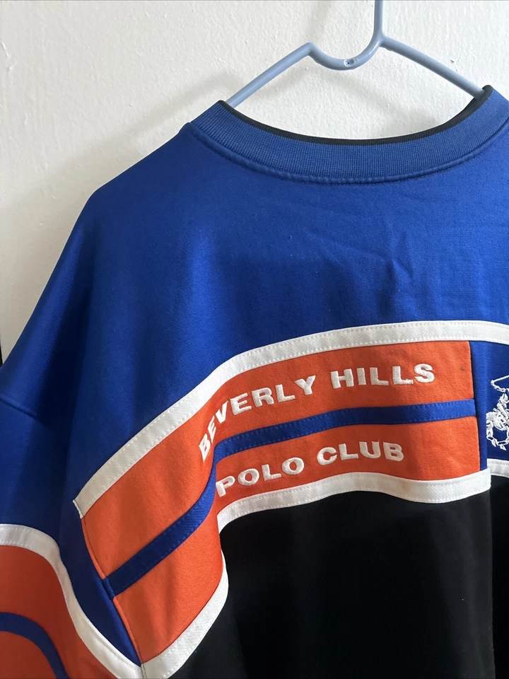 De colección Y2K BHPC Beverly Hills Polo Club Cuello Redondo Vellón Talla XXL Foto 4 de 4