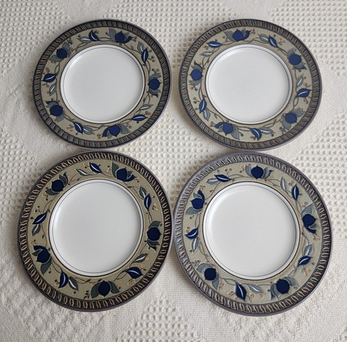 Mikasa Intaglio - Arabella Vintage Stoneware - Set Of 9 - Navy Blue Tulip - Picture 19 of 20