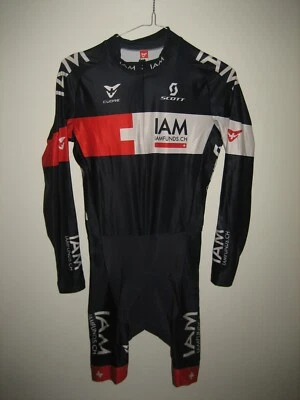 IAM cycling WORN by Sebastien HINAULT suit cycling skinsuit LS maillot size S - Photo 1/4