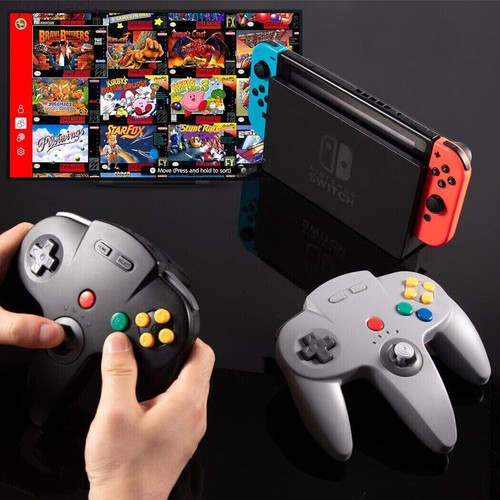 2.4G Wireless N64 Switch Controller For Nintendo PC Mac w/Rumble Pak 4PACK - Picture 3 of 23