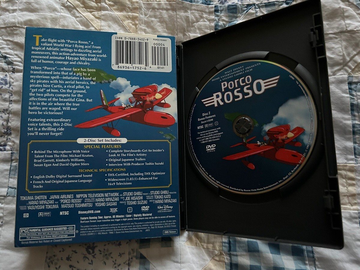 Porco Rosso (DVD, 2-Disc Set) Miyazaki, Ghibli | eBay