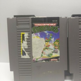 Teenage Mutant Ninja Turtles 1 & 2  Nintendo NES READ WITH SLEEVES TESTED ! 