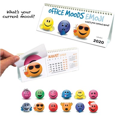 2020 Desk Calendar Office Moods Emoji Fun Gift Ebay