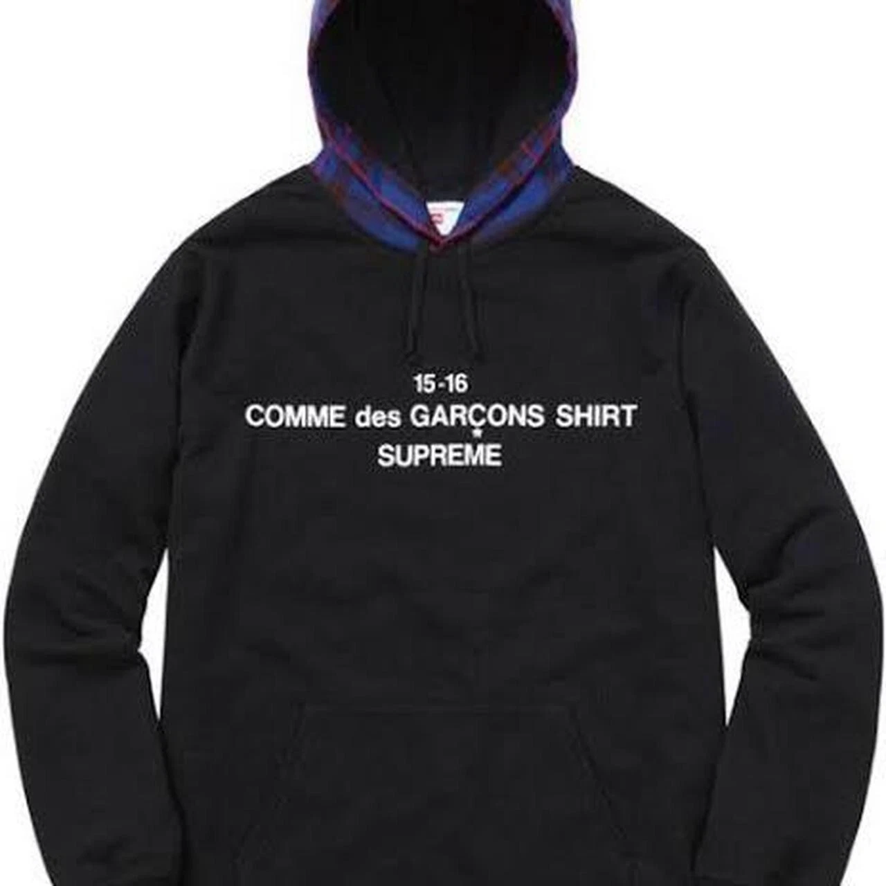Supreme x CDG FW15 Hooded Sweatshirt   Size Small