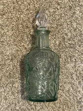 Beautiful Decorative Glass Bottle/Display with Lead Crystal Cork Stopper