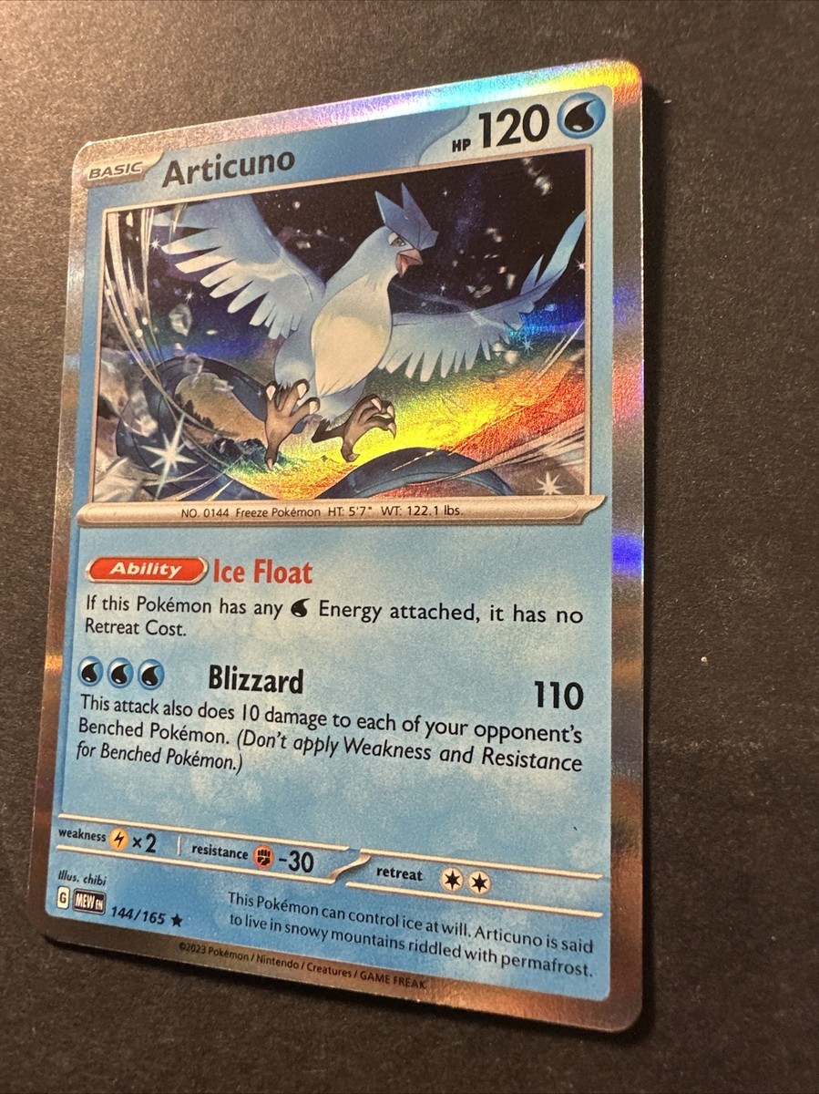 英語版初期　ポケモンカード　Articuno holo Articuno Pokemon 1998 Holo Quick Starter Gift Set Japanese