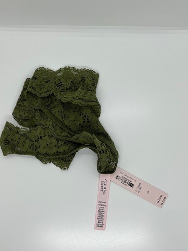 Victoria’s Secret Dream Angels Lace Brazilian Thong NWT Small *Woodland Green* - Picture 2 of 2