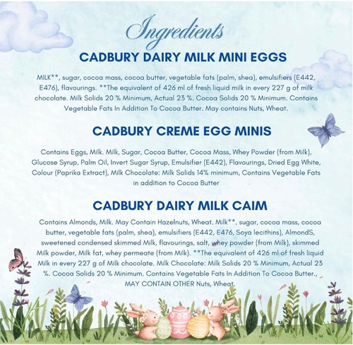 Easter Chocolate Mini Eggs - Milkybar 80g ,Cadbury Creme Egg 78g ,Dairy Milk 77g - Picture 20 of 42