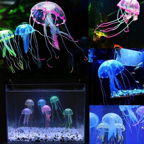 Glowing Jellyfish Vivid Jellyfish Fish Tank Decoration Artificial Jellyfish - Picture 1 of 18