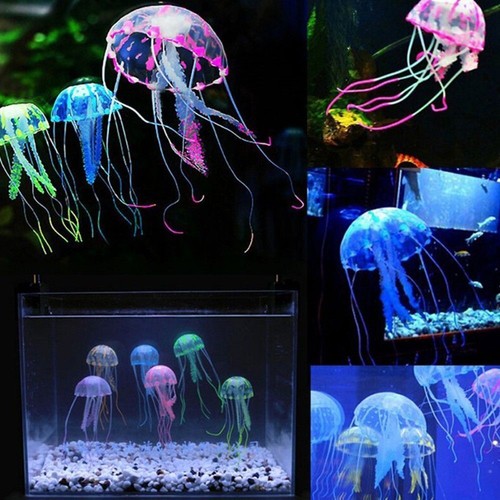 Glowing Jellyfish Vivid Jellyfish Fish Tank Decoration Artificial Jellyfish - Afbeelding 1 van 14