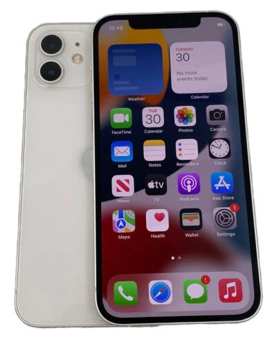 Apple iPhone 12 White - 64GB (AT&T) 5G capable - A2172 (CDMA+