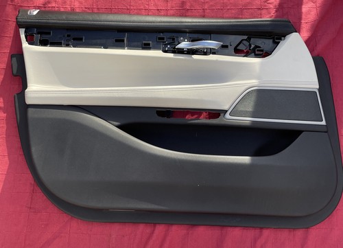 BMW 7 SERIES G11 G12 PASSENGERS FRONT LEFT DOOR CARD PANEL WHITE 105844440C RHD