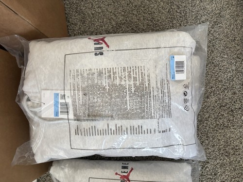 Supreme Jordan Hoodie Sweatshirt FW24 Ash Grey - Ships ASAP Size M - Picture 3 of 3
