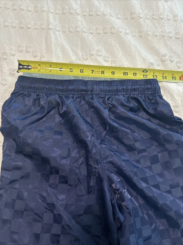 Umbra Premier Azul Marino Niños L Fútbol Pantalones Cortos Cuadros Patrón 26”x8” Foto 3 de 4