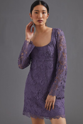 chinese dress ladies Amazon.com: Anthropologie Maeve Embroidered Lace Mini Dress Dried Lavender  8 : Clothing, Shoes & Jewelry main image 0