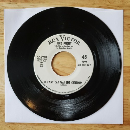 PROMO Elvis Presley If Every Day Was Like Christmas/How Would You.. RCA 47-8950 - Picture 6 of 8