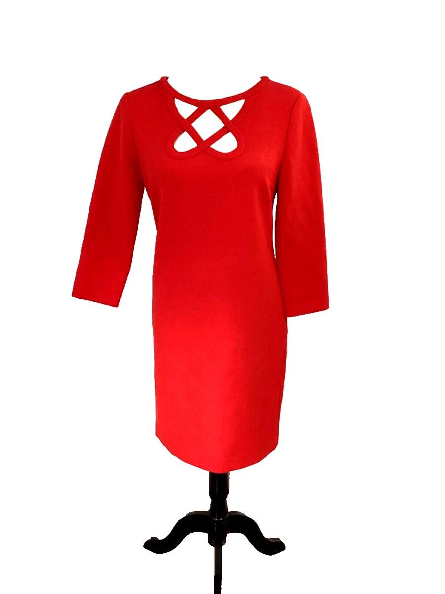 white christmas dresses Red 1950s Solid Plush Christmas Dress