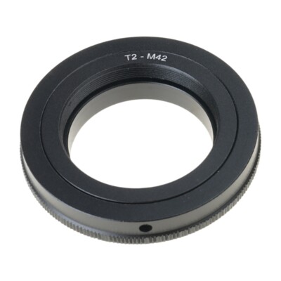Aluminum Alloy T2 T Mount Lens Ring Adapter to M42 Screw Body Telescope Lens