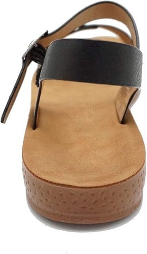Womens Sandals Slip On Flip Flops Summer Flat Slingback Slides Buckled Slippers - Picture 6 of 39