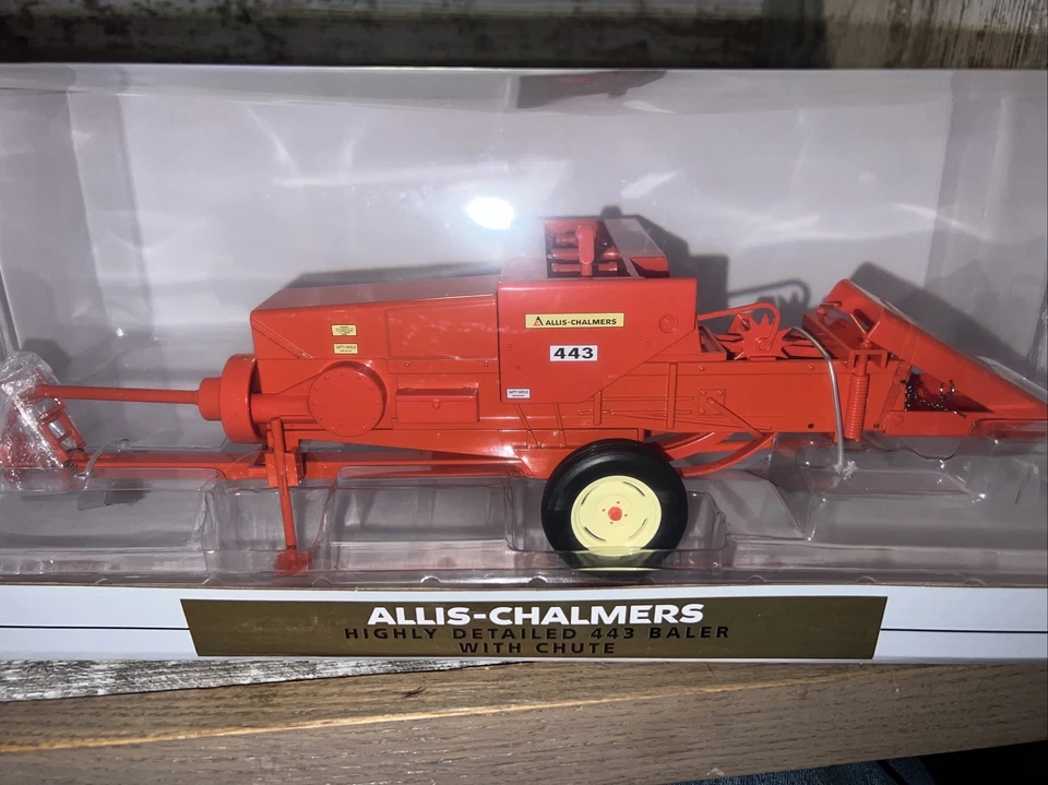 1/16 Scale Allis Chalmers 443 Baler With Chute Diecast SpecCast Hay Baler - Image 2 of 4