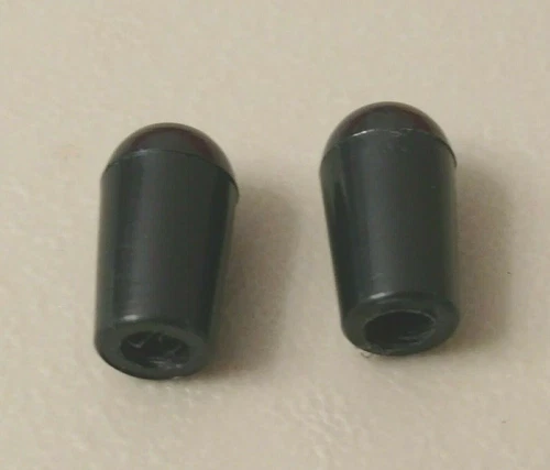 Pair of Black Toggle Switch Tips for USA Les Paul, SG, ES Guitars