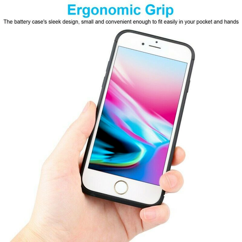 External Battery Charger Case Power Bank Cover For iPhone 8 7 6 Plus SE - Picture 2 of 18