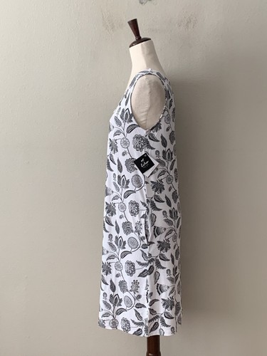 NWT! Echo Women's Sz S Printed V-neck Sleeveless Sleepshirt Nightgown Jacobson - Picture 3 of 7