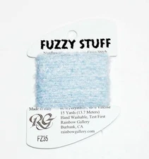 FUZZY STUFF PALE BLUE #35 Stitch Fiber 15Yard Needlepoint Thread Rainbow Gallery