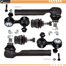 For 2003-2013 Subaru Forester 6PCS Front Lower Ball Joints Sway Bar Tie Rod End