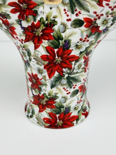 Jarrón de Navidad vintage de porcelana de pascua cesta formalidades de Baum Bros - Imagen 3 de 20