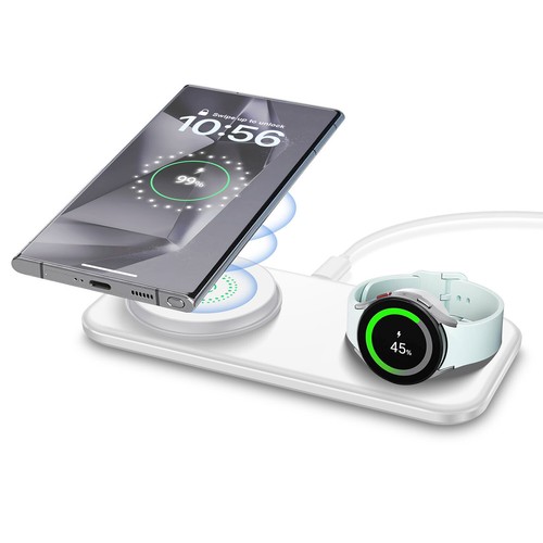 Wireless Charger Dock 2in1 Charging Station For Samsung Galaxy Watch 7/6 S24 S23 - Picture 21 of 26