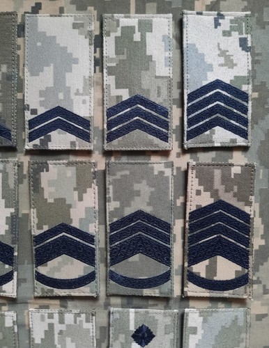 Set 20 Stück Ukrainische Armee Abzeichen Militär Ränge Schulterklappen Patch Abzeichen Haken Krieg - Bild 4 von 8