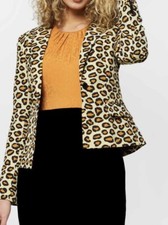 Women s opposuits lady jag Animal Print slim fit blazer size 16