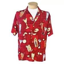 Vintage 80’s Rayon Hawaiian Button Up Collared Shirt by Paradise Found