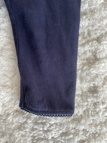 Osh Kosh girls sz. 6 navy blue classic crop legging pants. Cute, comfortable - Picture 6 of 7