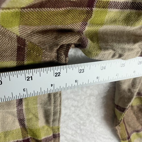 Alpine Design Flannel Shirt Men's Medium Brown Plaid Cotton Long Sleeve 7018 - Picture 5 of 8