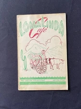 1950 Restaurant Menu LOMA LINDA CAFE Austin Texas