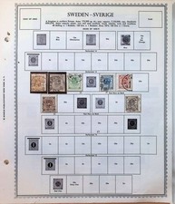 Sweden Collection In Minkus Album Pages 1858-1988 Some Mint Booklets