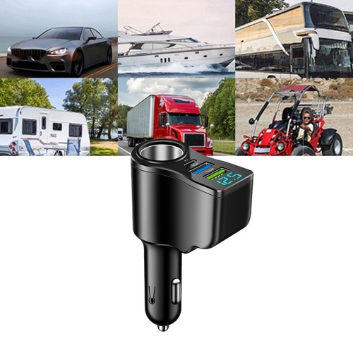 Chargeur Voiture 2en1 avec Technologie Shunt Intelligente et Indicateur de Tensi - Photo 3 sur 6