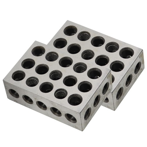 2-3-4"Blocks, 123 Blocks Matched Pair 23 Holes .0003 Precision Ground Machini... - Picture 3 of 7