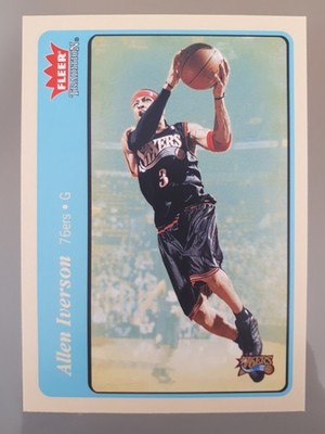 2004-05 Fleer Tradition Blue Allen Iverson #75 Philadelphia 76ers N Basketball