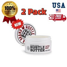 2-Pack Hustle Butter Tattoo Aftercare 5oz Tattoo Balm Heals and Protects Tattoos