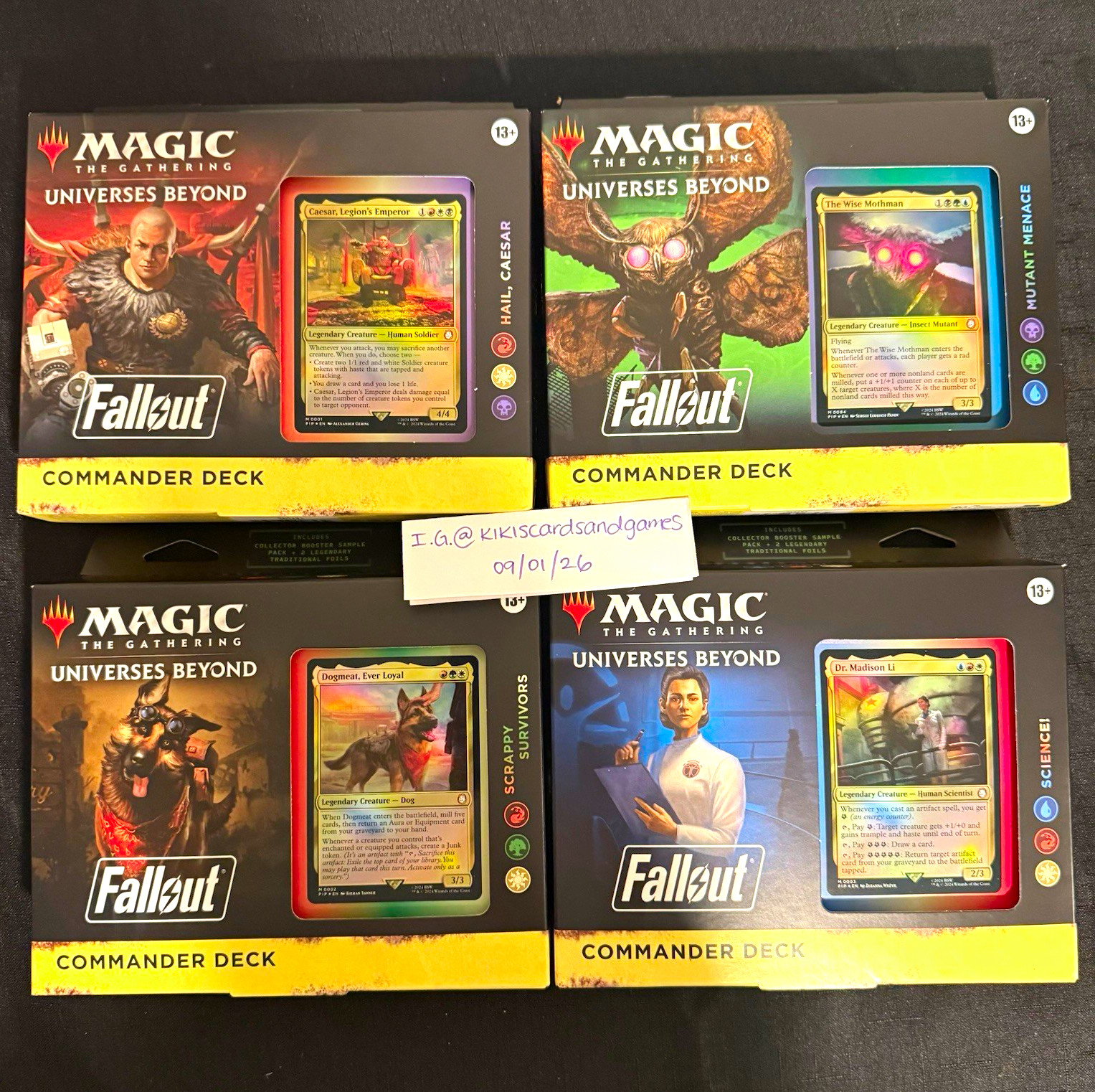 Magic: The Gathering Universes Beyond: Fallout Commander Decks Set of 4 EN 2024