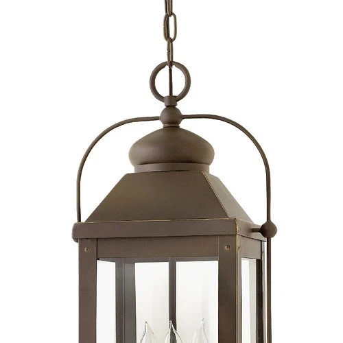 Hinkley Lighting 1852-LL Anchorage 3 Light 11"W Heritage Outdoor - Aged Zinc - Picture 4 of 8