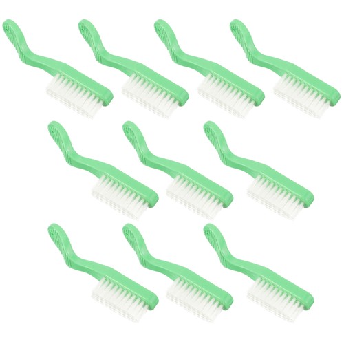 Cepillo de dientes de 3 lados para adultos de 10 piezas cabezal grande manual de viaje para reclusos - Imagen 8 de 12