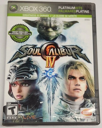 Soul Calibur IV (Microsoft Xbox 360, 2008) - Complete CIB, Tested