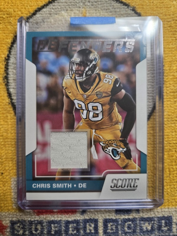 2017 Panini Score Defenders Chris Smith Card No.8 [Mem] 