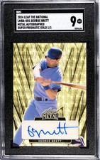 2024 Leaf Metal GEORGE BRETT SGC MT 9 AUTO Super Prismatic Gold 1/1