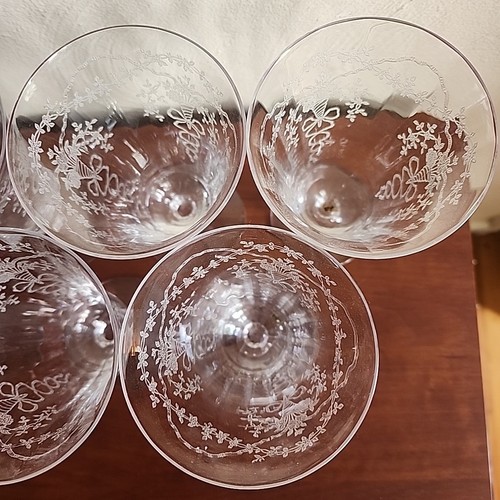 Vintage Corsage by Fostoria Iced Tea Glass Goblet Clear Optic Panel - Picture 7 of 9